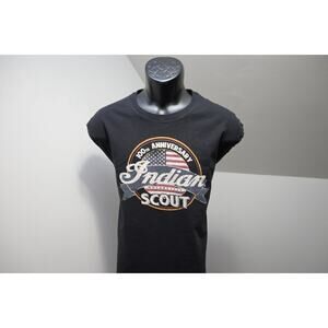 Indian Motorcycle Tee Tank Top Shirt Graphic Black Sleeveless Mens Sz XL